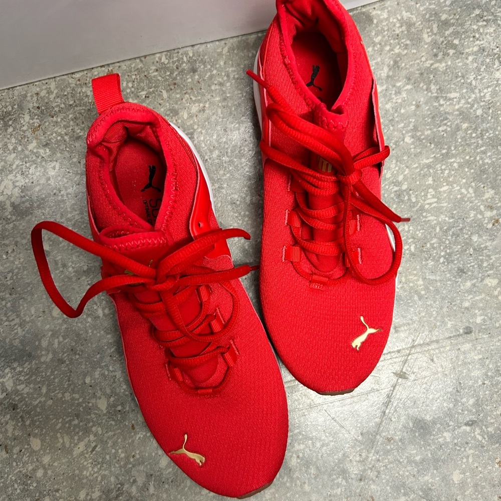 Puma Red Athletic Shoes